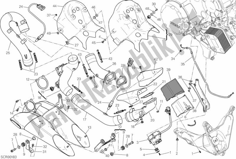 Wszystkie części do Gruppo Scarico Ducati Superbike 1199 Panigale S ABS 2013
